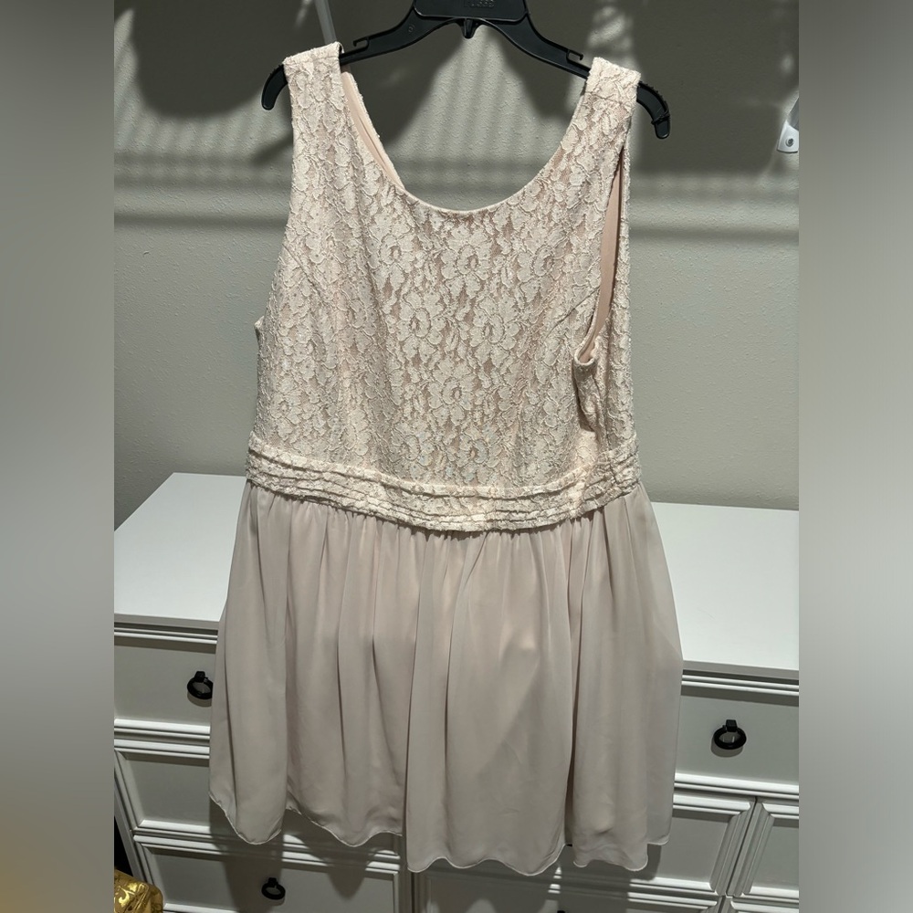 Cream off white lace dress